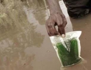 ﻿Hydration Technology Innovations Mudimbia Port Victoria Keith Lampi HTI Kenya flooding HydroPacks