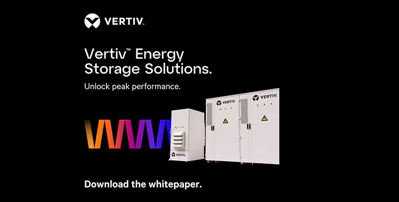 A Vertiv infographic showcasing its energy solutions