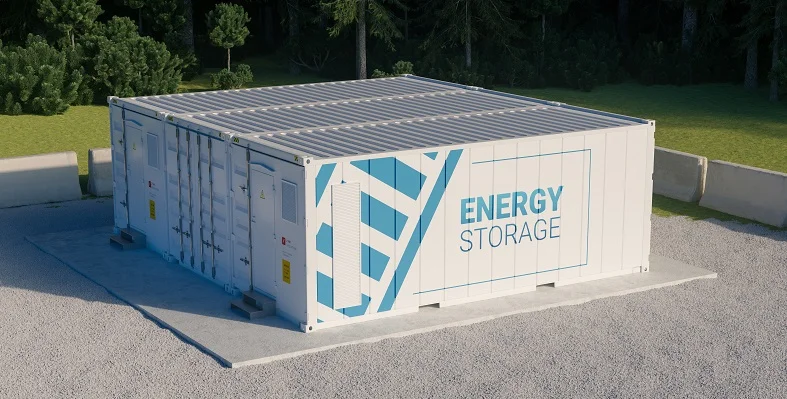 A battery energy storage facility.