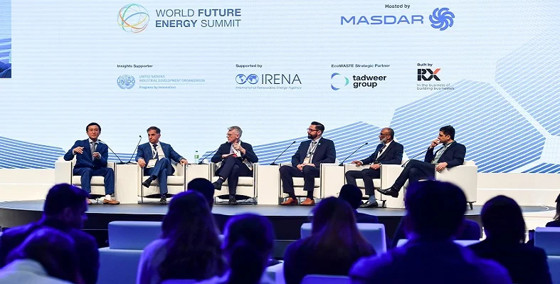 Speakers in discussion at last year's World Future Energy Summit.