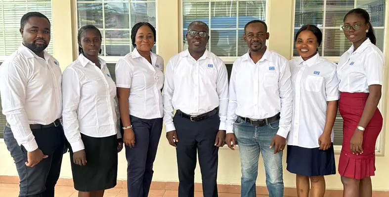 Some of the team members from the Weg Africa branch in Ghana posing for a picture.