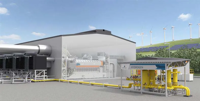 An artist impression of what the new power plant will look like.