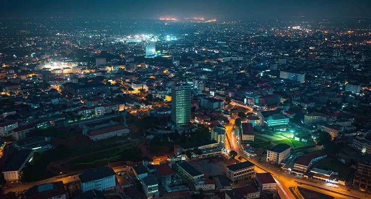 Accra_night_aerial_view