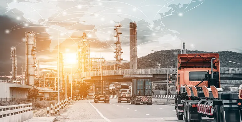 trucks_logistics_industry_world_map