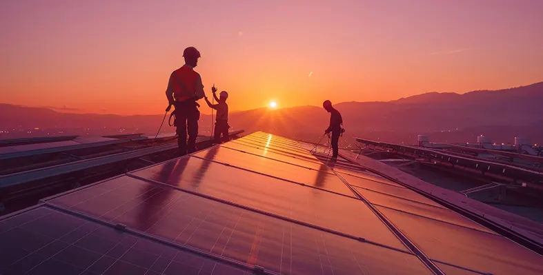 workers_solar_panels_Scatec_Kroonstad_South_Africa