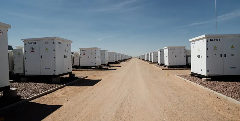Scatec has been named preferred bidder for a 123 MW/492 MWh battery energy storage project in South Africa’s Free State Province. (Image source: Scatec) BESS_project