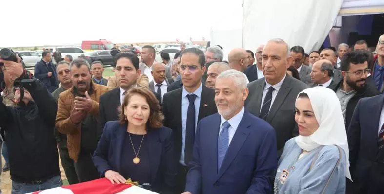 The groundbreaking ceremony in Tunisia with key executives from project stakeholders.