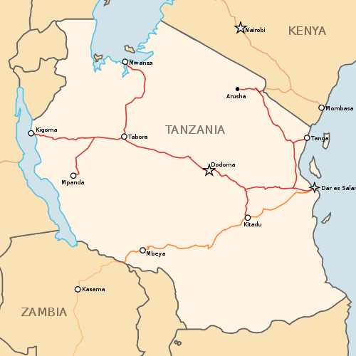 TAZARA, Tanzania's railway network