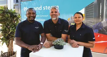 The team leading the expansion posing for a picture.