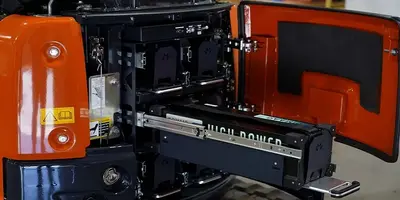 Swappable battery docks. 