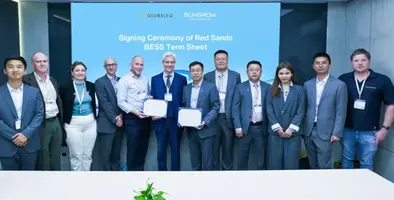 Businessmen_Sungrow_Globeleq_Red_Sands_Bess_agreement