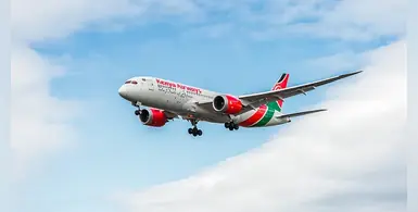 kenya-airways-jet-sky-background