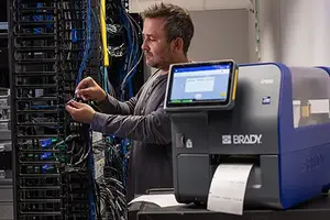 The new BradyPrinter i7500 with LabelSense technology makes high precision 76mm core label printing a lot more intuitive, and efficient. (Image source: Brady Corporation) Brady 2