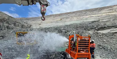 Imtergerated_pump_technology's_eqipment__used_for_mining_on_the_field