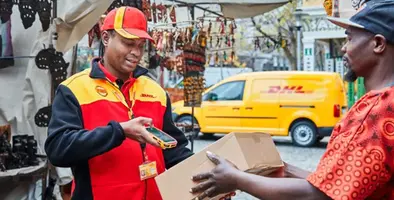DHL_delivery_man_van_background