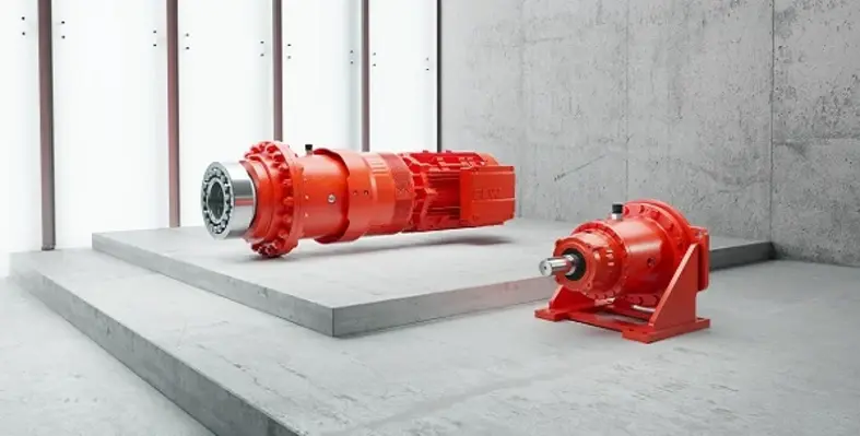 The SEW P2.e series encompasses torque ratings from 24 to 124 kNm with ratios from 15,2:1 to 332:1. (Image source: SEW-EURODRIVE) The SEW-EURODRIVE P2.e series