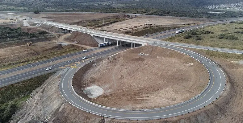 The N2 Belstone interchange viewed from overhead. 