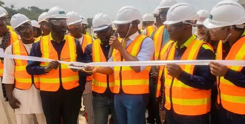 The tape cutting ceremony of the new facility.
