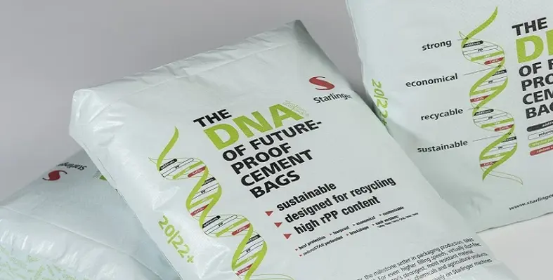 Starlinger plastic tape fabric used in packaging cement bags