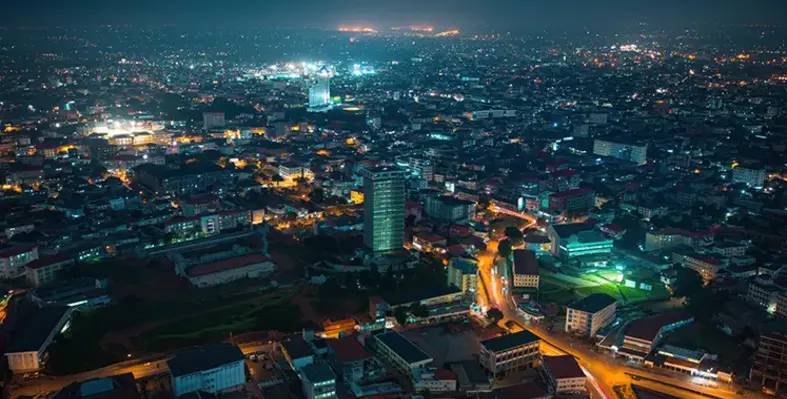 Accra_night_aerial_view
