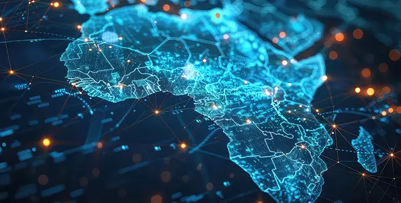 Digital_image_African_map_with_beam_lights_representing_connectivity 