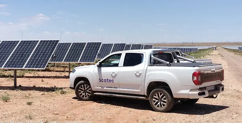 Scatec_EV_truck_solar_farm_Northern_Cape