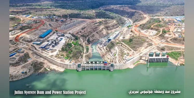 Aerial-view-Julius-Nyerere-dam-hydropower-plant