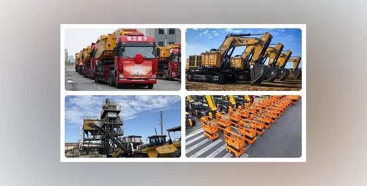 XCMG-construction-machinery-montage-four-images