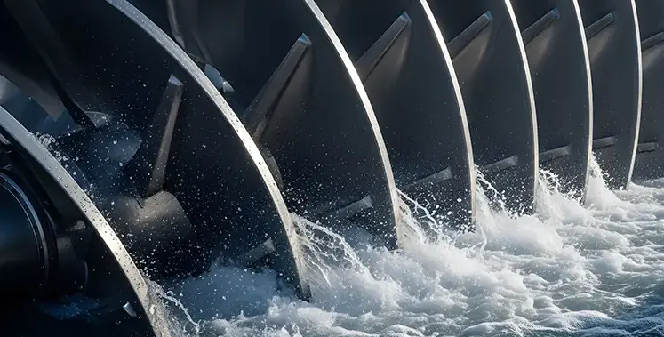 Large_metal_turbine_blades_churning_water