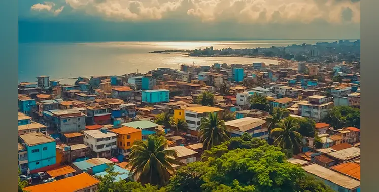 Aerial-view-Conakry-Guinea