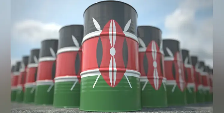 barrels-oil-Kenya-flag