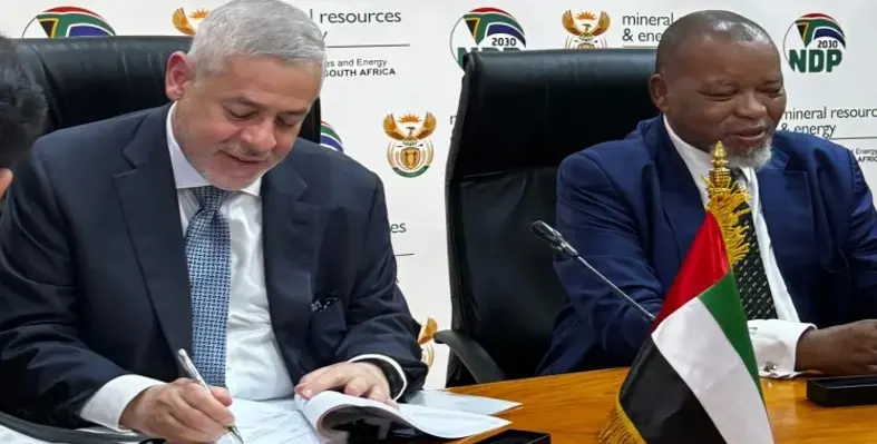 The signing ceremony for the PPA in South Africa. 