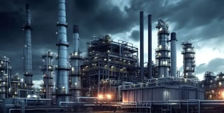 An_ammonia_factory_complex