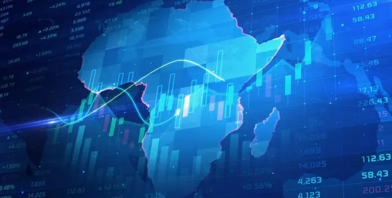 A_digital_map_of_Africa_with_positive_graphs_over_the_top. 