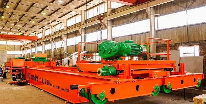 A Condra crane in the company's Germiston factory. 
