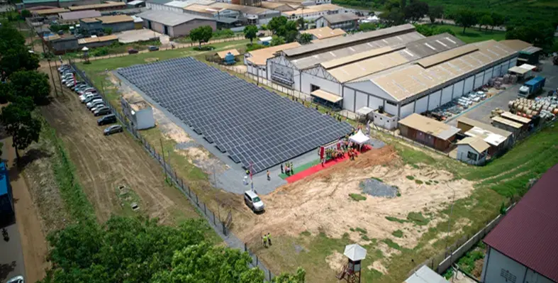 Nexan's_Ghana_Factory_powered_with_solar
