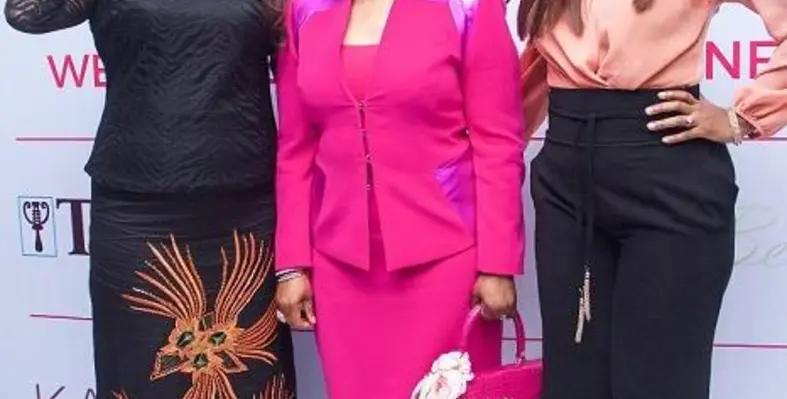 Folorunso Alakija inspires 300 women at the 2017 Flourish Africa Conference in November. (Image source: Flourish Africa) Folorunso3