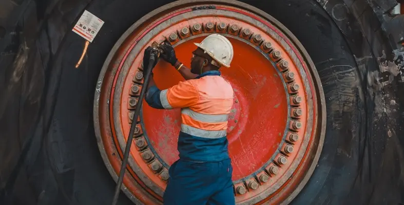 According to Martin, Kal Tire aims to be more to the mining industry and the industry than the average service provider. (Image source: Kal Tire) Kal Tire minnig tyre