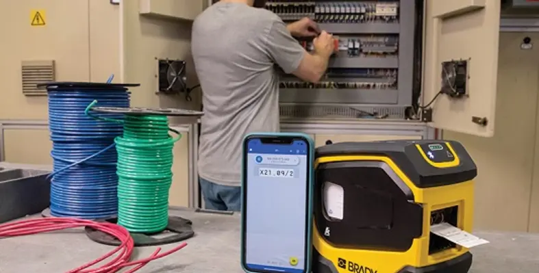 The Brady M511 Printer is ideal for larger applications. (Image source: Brady) M511 label printer PWID app 8 6