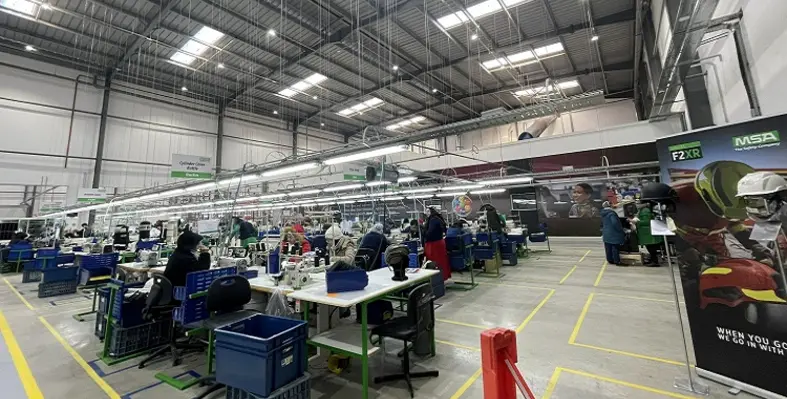 A picture from inside the new facility in Morocco. 