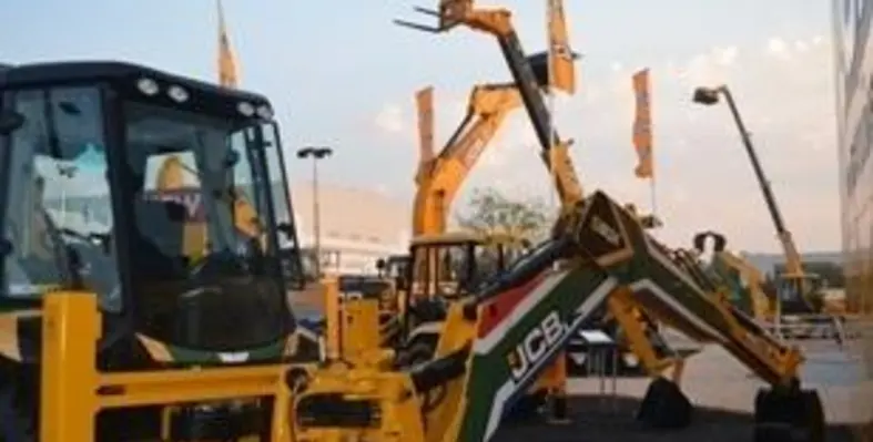 JCB's stand at bauma Africa 2013. (Image source: Ben Watts)
