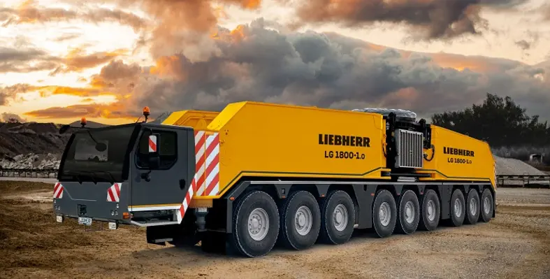 Liebherr's new LG 1800-1.0 lattice boom crane. 